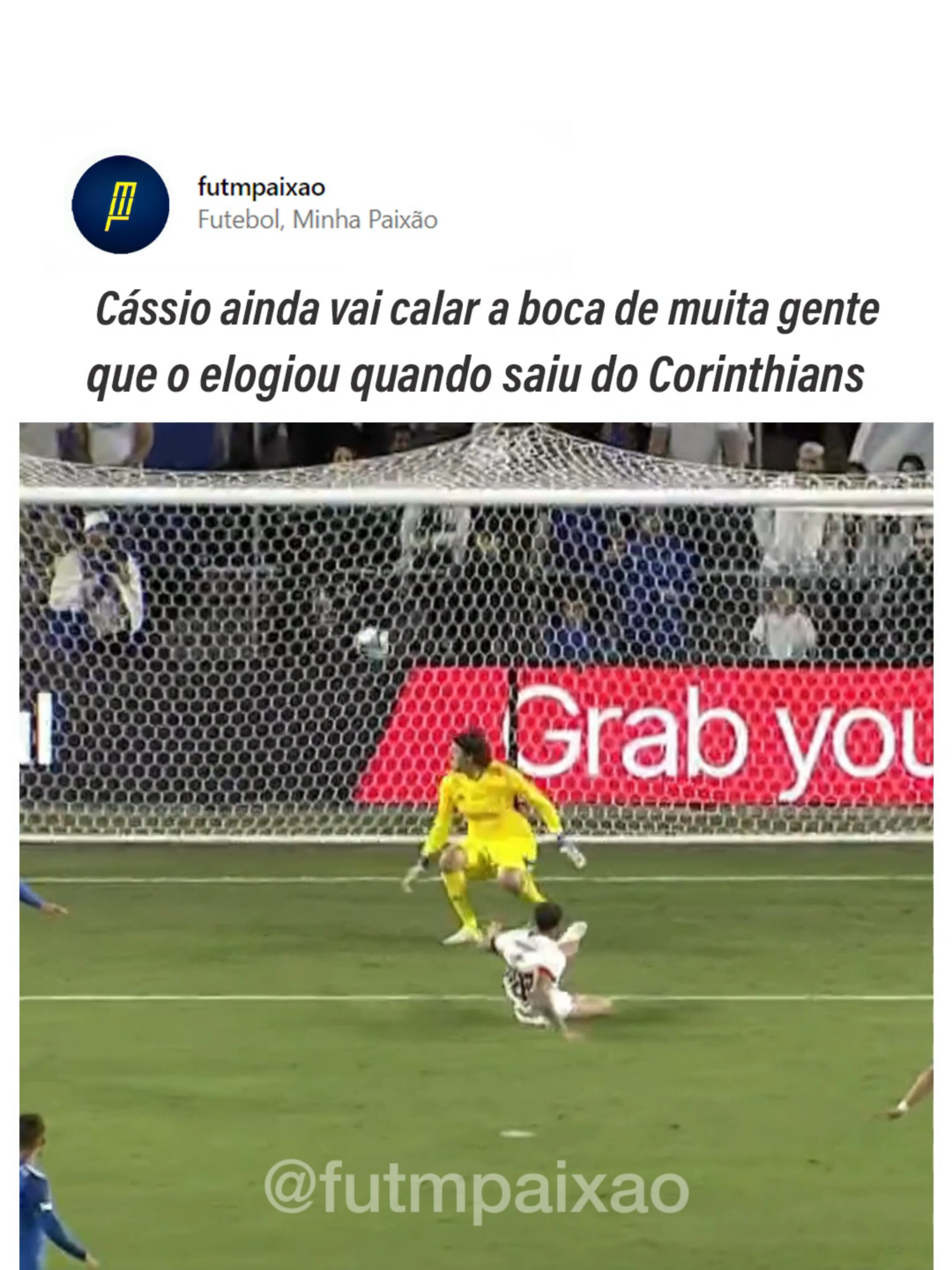 A primeira falha de Cássio em 2025 . . . . . . #Corinthians #cruzeiro #SãoPauloFC #memes