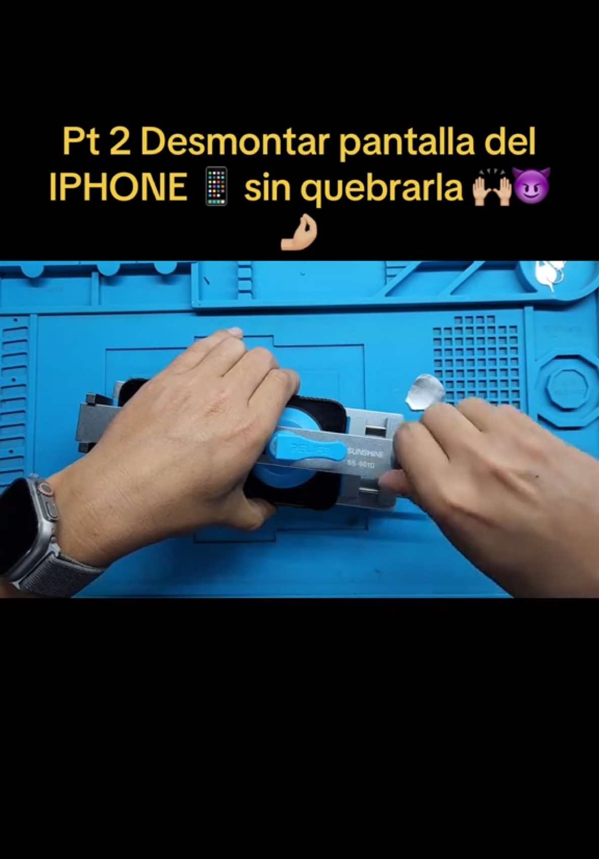 Pt 2 Desmontamos la pantalla de este IPhone 14 Pro Max para llegar a la batería 🪫 #yesatechrepair #apple  #iphone ##iphone14promax 