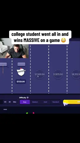 College student went all in and wins massive on a game 😳 #kickstreaming #streamer #stevewilldoit #crossyroad 