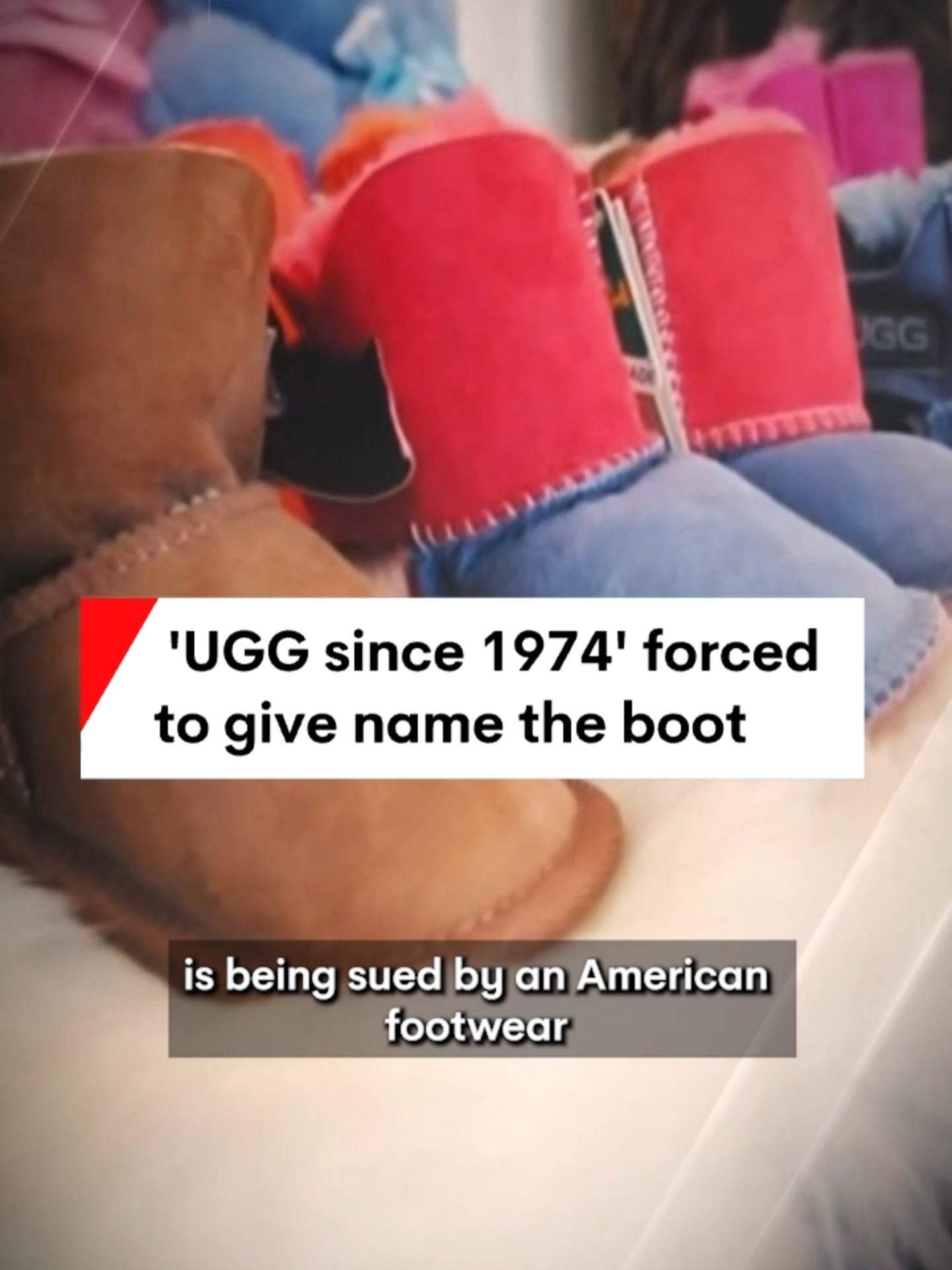 Iconic Aussie brand 'UGG since 1974' is being forced to give its trademark name the boot, after American footwear giant 'Deckers' launched legal action on the family owned business.  #UGG #brand #aussie #sued #footwear #trademark #news #7NEWS