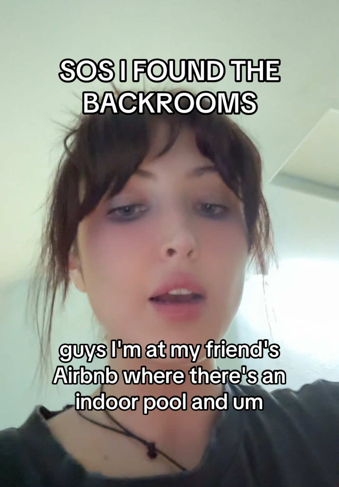 i can’t exist here #backrooms #airbnb #indoorpool #fyp #airbnbfinds #airbnbexperience #backroomstiktok #backroomsarereal #backroomsentities 