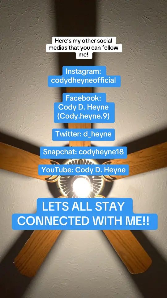 If tiktok goes away, here are other social medias that you can follow me!! Let’s all stay connected together!!