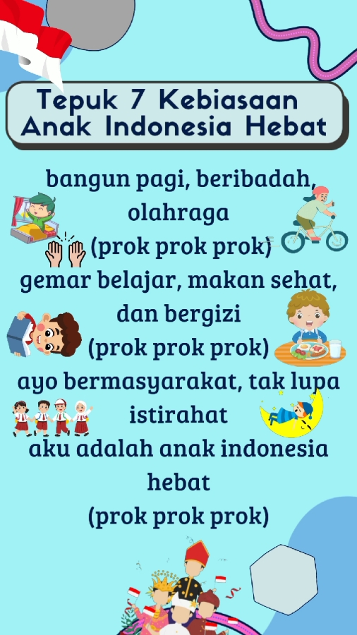 Tepuk 7 Kebiasaan Anak Indonesia Hebat #tepuk7kebiasaananakindonesiahebat 