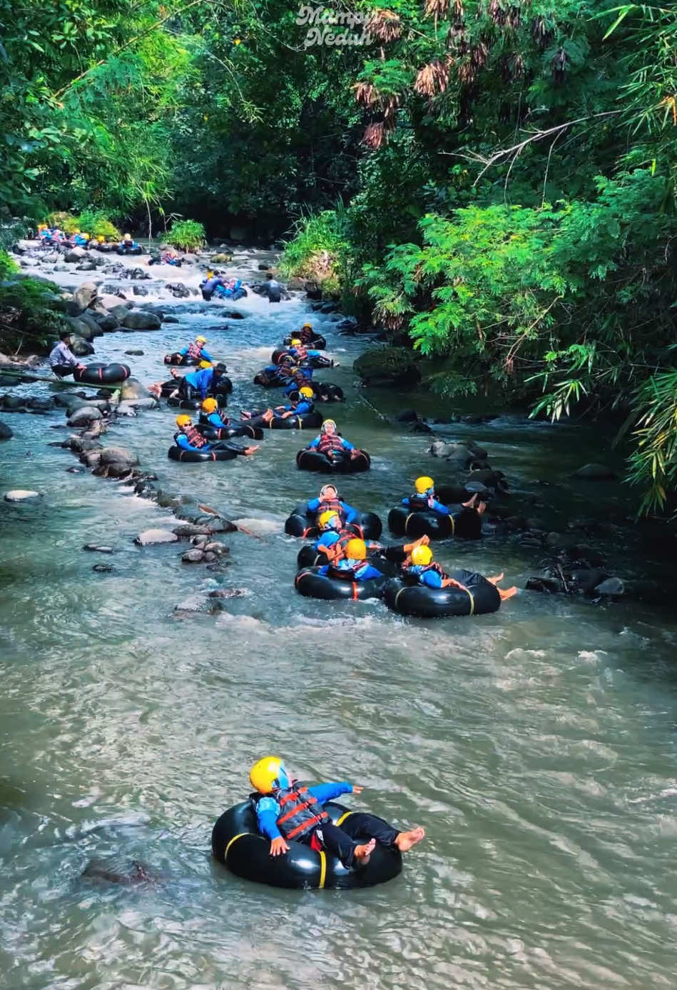 Main ke Klaten buat nyobain wisata sungai. Kalian bisa seru2an river tubung di sungainya sejauh 2 kilometeran. Tempatnya luas banget, kalian bisa kesini bawa rombongan satu kampung, satu sekolah atau satu kantor buat gathering dan outbond pokoknya bisa banget. Kalo laper bisa cobain berbagai makanannya disana ada cafetaria, ada warung jenang dan es puter di pinggir sungai dan ada restonya juga. 📍New Rivermoon @newrivermoon  Kali, Pusur, Kec. Polanharjo, Kab. Klaten #klaten #exploreklaten #wisataklaten #rivertubing #explorejateng #exploresolo #explorejogja #exploresemarang #outdoor #outbond #wisatajateng #wisatajogja #wisatasolo #wisatasungai #adventure 