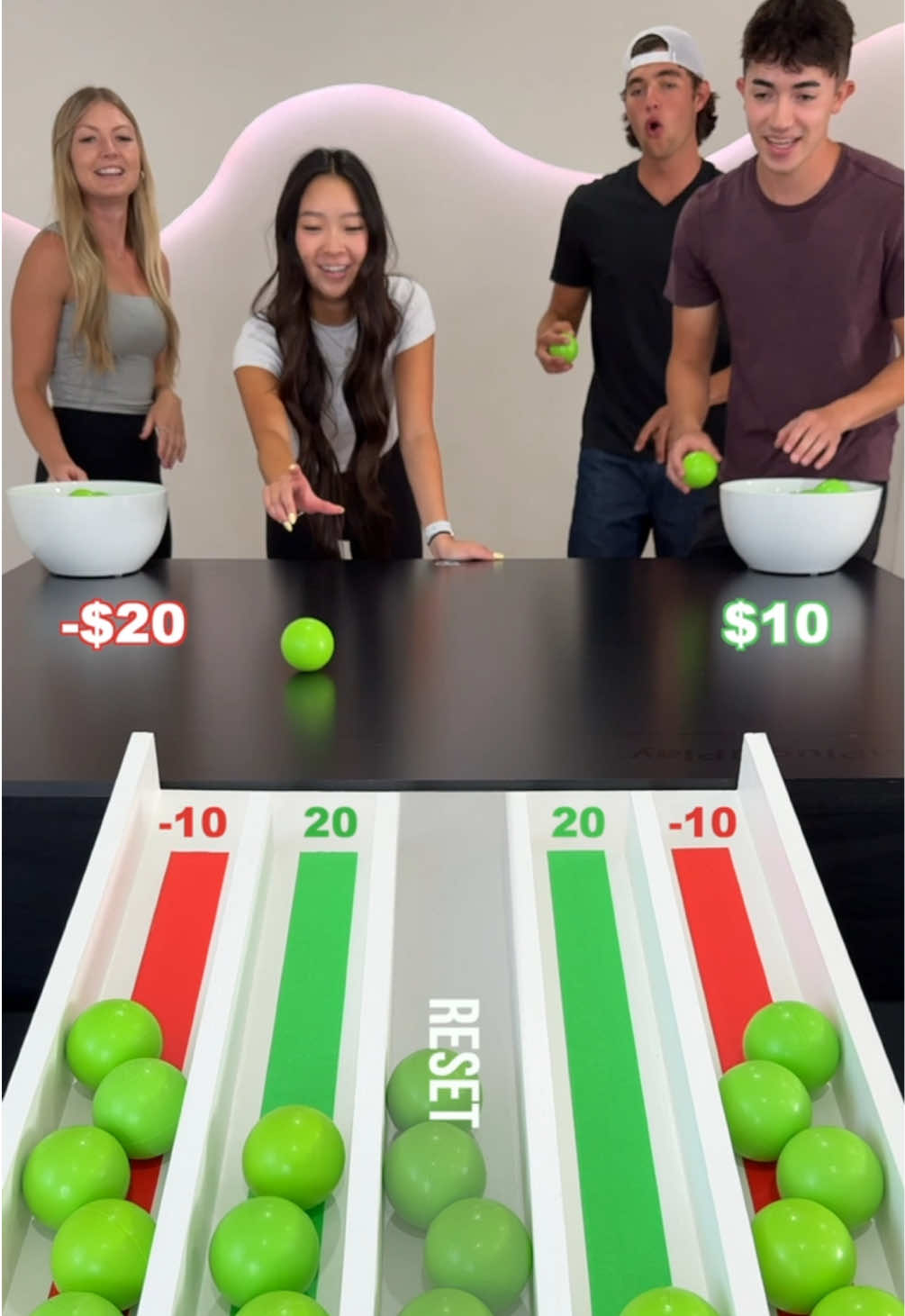 First to $100 Girls vs Boys! #money #game #challenge 