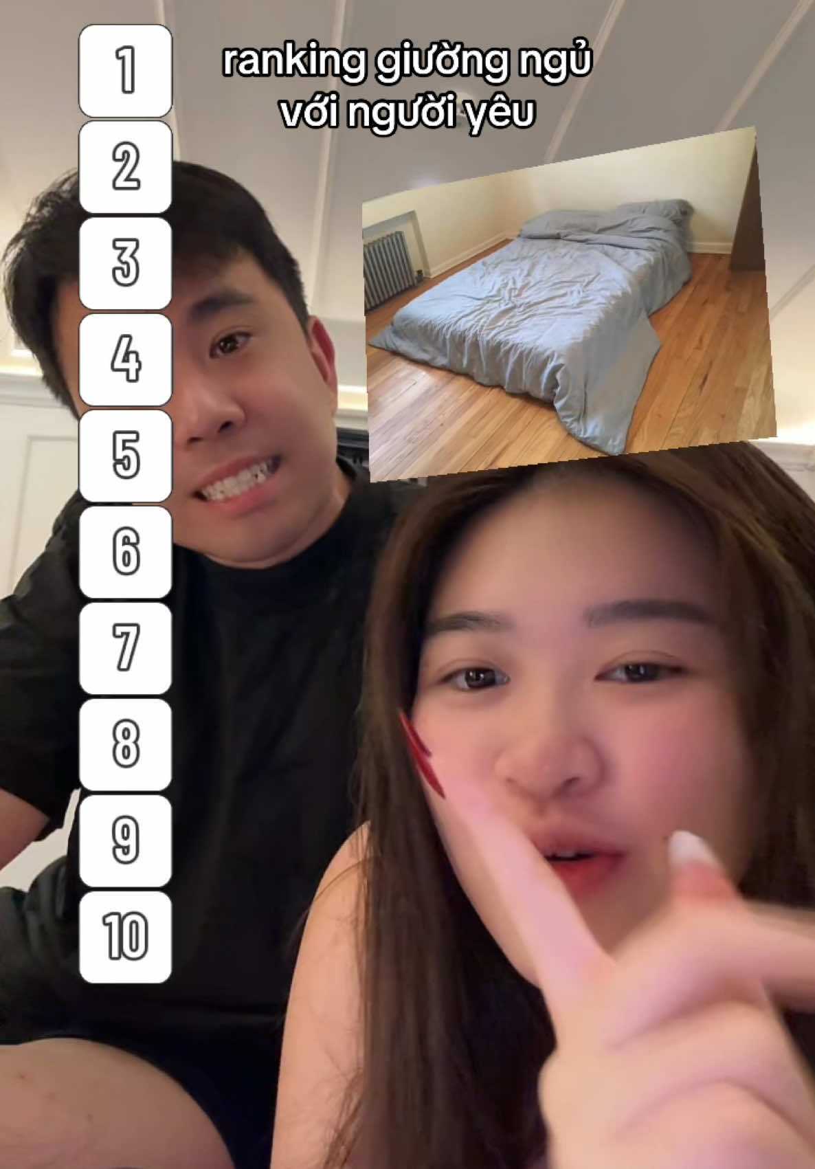 ranking giường ngủ couple với anh người yêu #couplecomedy #coupelgoals #couplestiktok #relationshipgoals #rankingthings #rankingstuff #rankingfilter #viet #vietnamese #asian #asiantiktok #fypシ #fyppppppppppppppppppppppp #internationalstudent #studyabroad #nyclife #nyctiktok #nycblogger #trending #xuhuong #xuhuongtiktok #duhoc #duhocsinhmy #duhocmy #duhocsinh #makeup #skincare #fashion #OOTD #contentcreator #funny #meme #relatable #douyin #giaitritonghop #giaitritiktok #lamdep #chamsocda #makeuptutorial #review #vietnamesegirl #saigonese #imjustagirl 