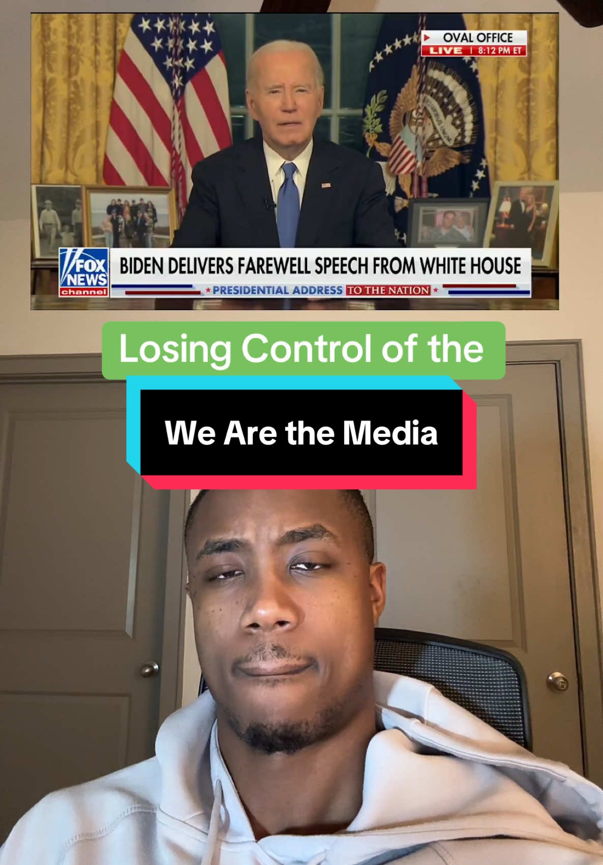 We are the media now. They don’t like losing control. 