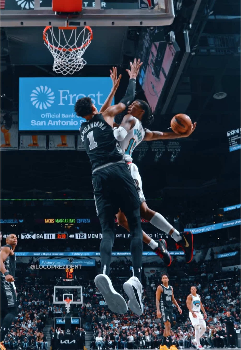 Ja Morant dunked on Wemby AGAIN 🤯🔥 #fyp #foryou #foryoupage #NBA 