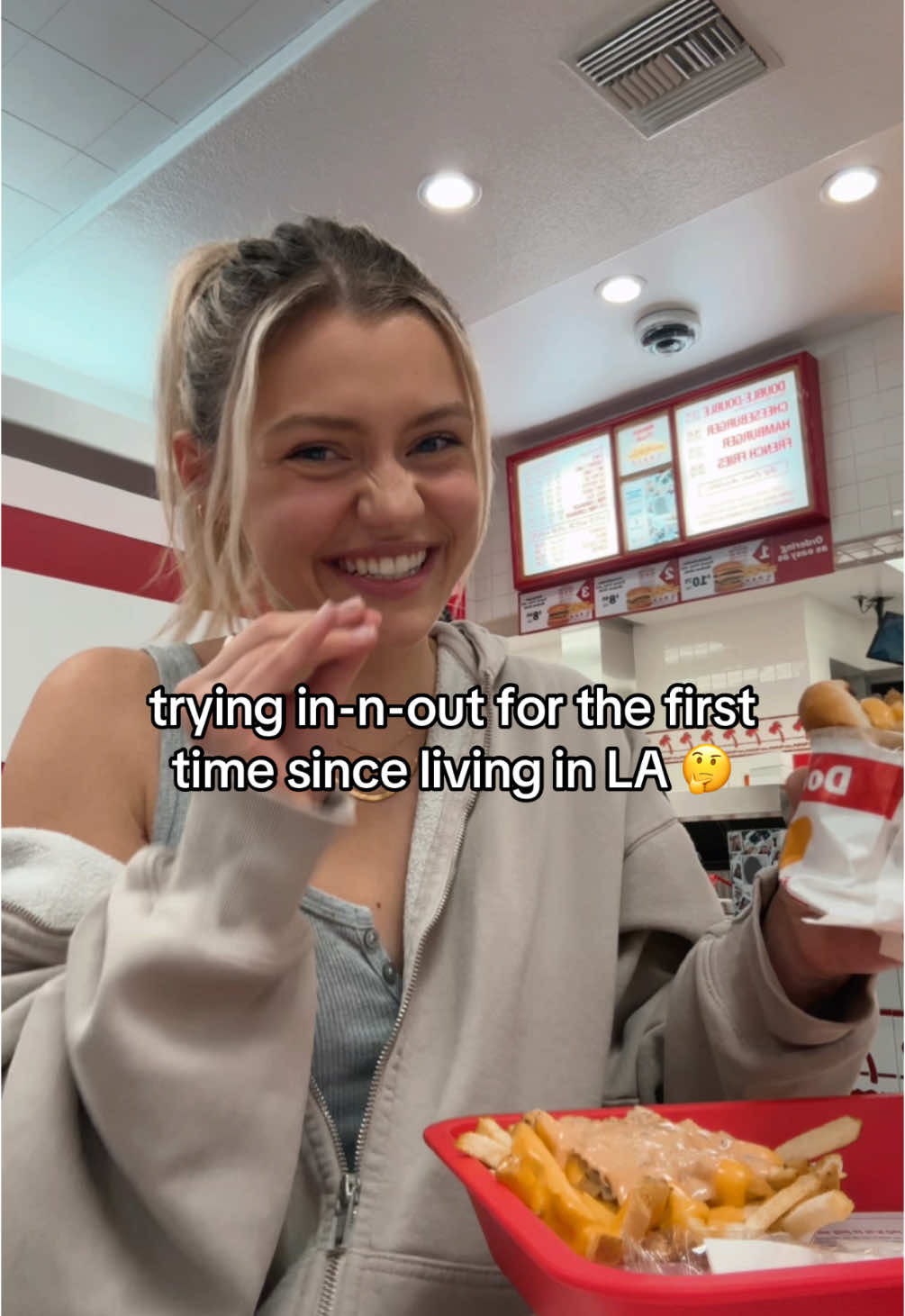 And just like that… my in-n-out pureness has been taken 🤧 #innout #doubledouble #innoutmukbang 