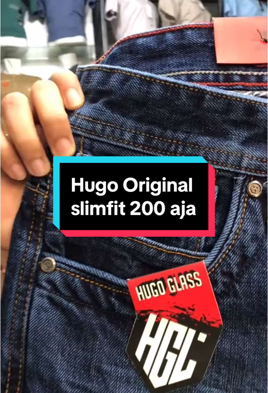 Slimfit keren original Bahan Premium #hugo #masyaallahtabarakkallah #jeans #TikTokLIVE 