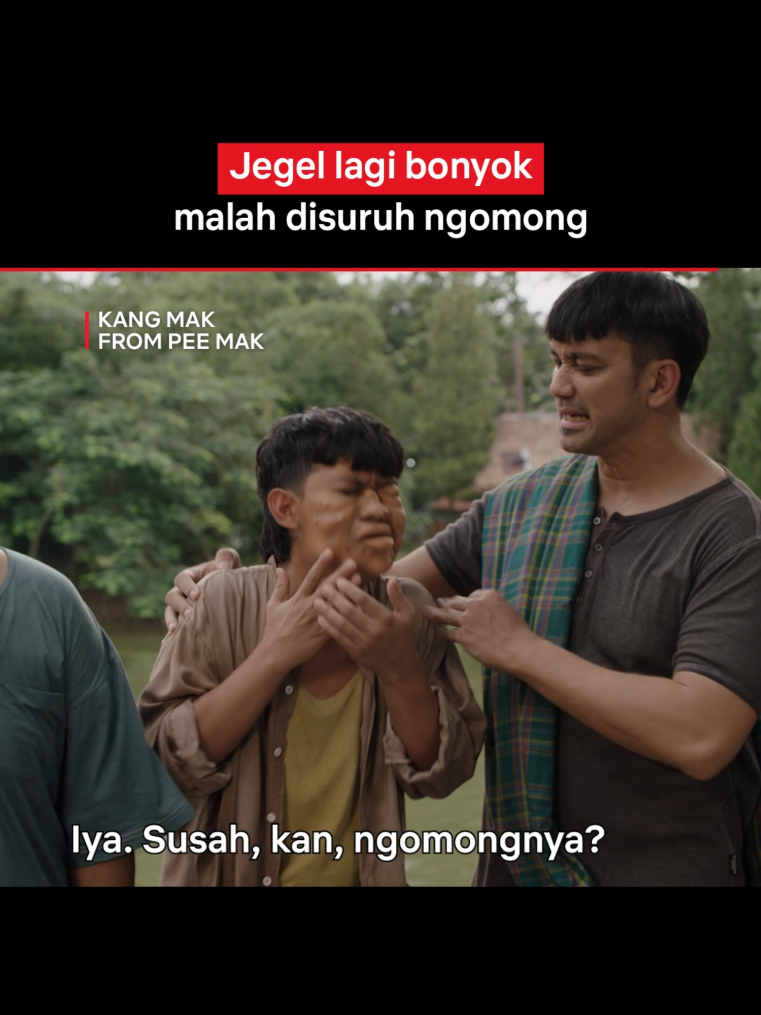 Ada yang paham Jegel ngomong apa? 🤣  #Netflix #KangMakFromPeeMak #IndroWarkop #IndraJegel #VinoGBastian #ToraSudiro #RigenRakelna