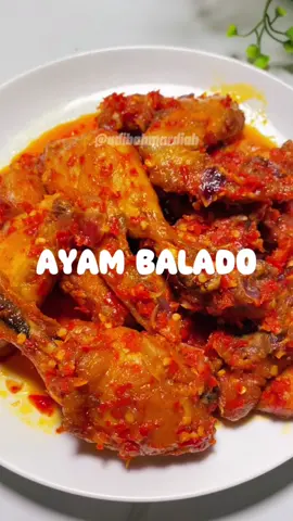 Resep ayam balado Bahan : 600g ayam 1 batang serai di geprek 3 lembar daun jeruk 2 lembar daun salam 500ml air 8 siung bawang merah di iris Bumbu halus : 25 buah cabe merah besar 10 buah cabe rawit merah 1 sdt perasan jeruk nipis Garam, msg 📝CARA MEMBUAT SIMAK DI VIDEO NYA YA #ayambalado #masakanindonesia #menuharian #menurumahan #menusederhana #menuseharihari #idemenu #idemenuharian #idemenumasakan #idemenuseharihari #masakanrumah #menuharian  #resepsimpel #resepsederhana #resepmudah #resepmasakan #fypage #viralvideo #tiktokviral 
