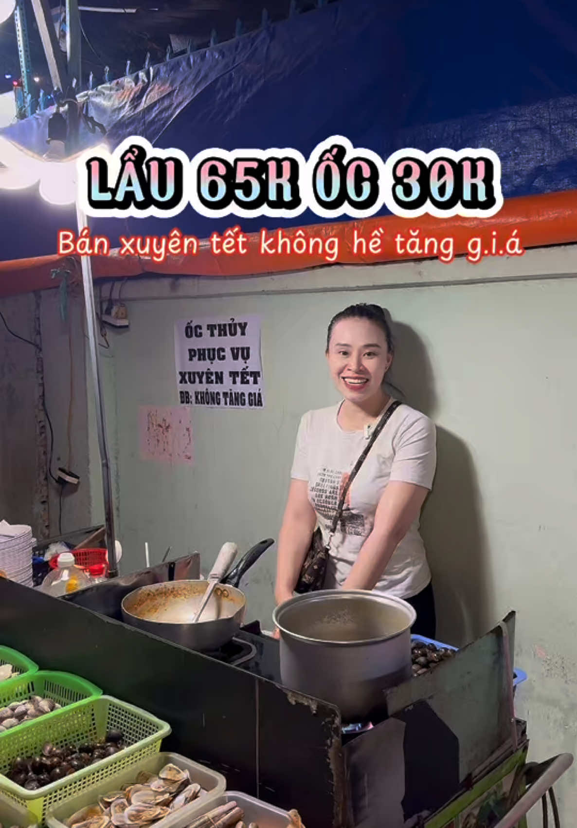 LẨU ăn tại chỗ 65K, LẨU ẾCH 85K tết này ai hông về quê ghé chị này ăn nha #octhuy #kyn99er #govapangi #laucaduoi #lauech #quanocbinhdan 