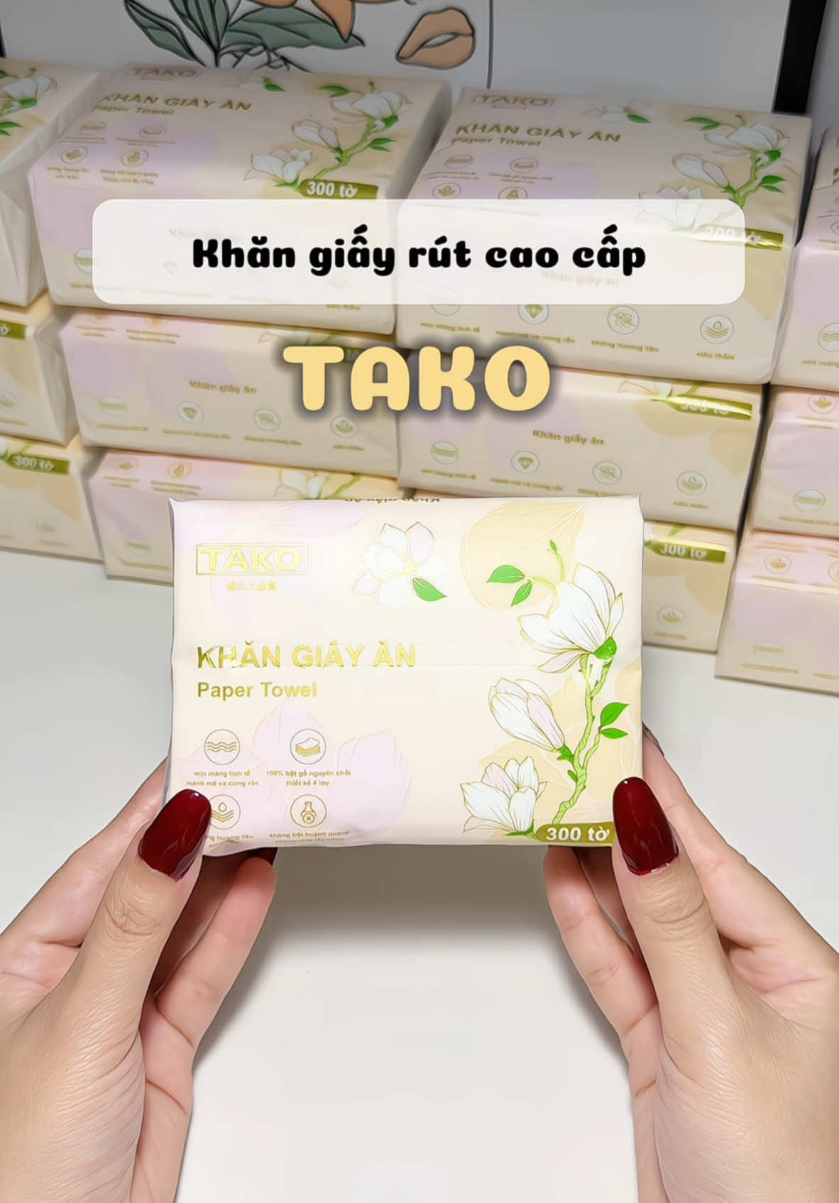 Khăn giấy rút 4 lớp mềm mịn chỉ hơn 3K 1 gói nè mí bà #tiktokshop #muataitiktokshop #goclamdep#TAKOVN #giadungtienich #TAKOVN #khangiay #samtetbaovui #khangiayrut #tienich #xuhuong #tet2025 #viral