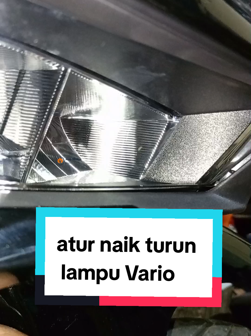 cara atur ketinggian sorot lampu Vario #asomotor 