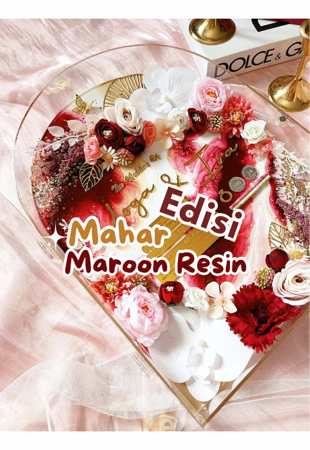 Pesona mahar full resin yang lagi banyak di cari caten🥰🤭 Versi ukuran 40x30 Lengkap dengan free replika Free request warna background & warna bunga🫶🏻 #maharjogja #maharmurah #maharimpian #maharpernikahan #maharkamala #maharpernikahankamala #maharsimpel #mahardanseserahan #maharkota #maharuang #maharmewah #maharmaskawin #maskawin #inspirasimahar #konsepmahar #diymahar #maharyogyakarta #maharsleman #maharbantul #maharacrylic #maharpigura #maharresin