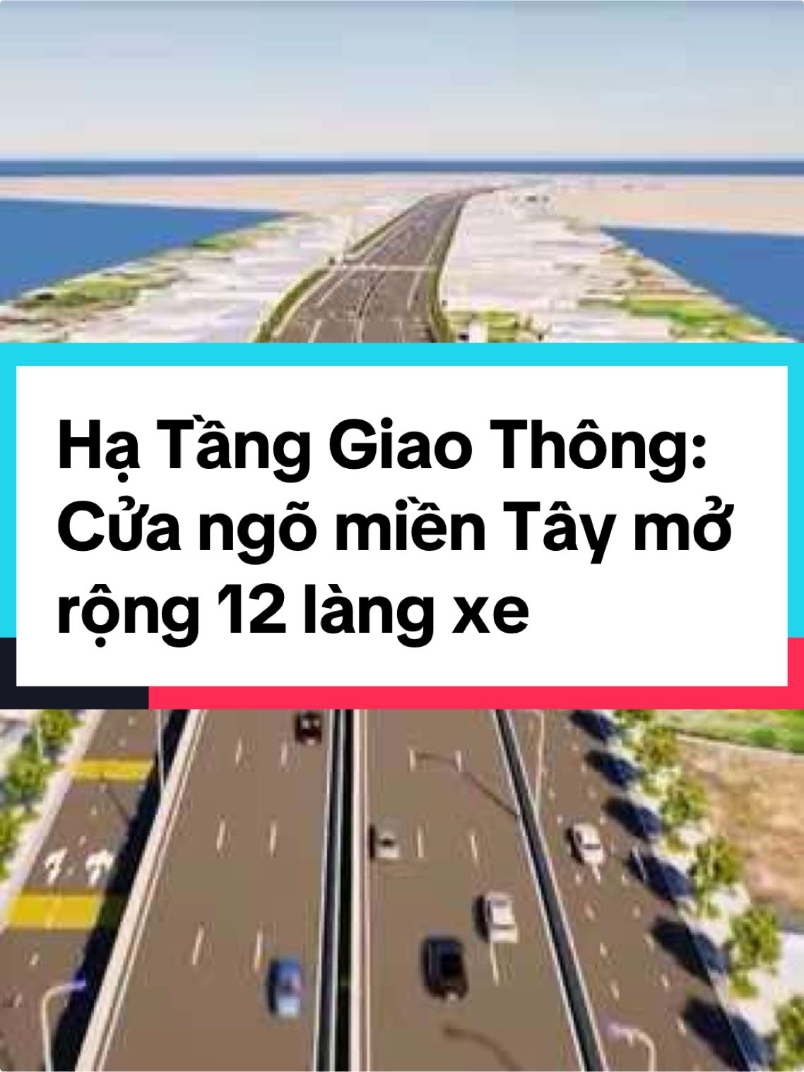 Phối cảnh cửa ngõ TP HCM đi miền Tây mở rộng 12 làn xe#batdongsan #bietthu #canhocaocap #nhapho #vietnam #saigon