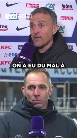👏👏 Luis Enrique a rendu hommage au club d'Espaly et à son coach après le match !  #beINSPORTS #Interview #Football #Foot #PSG #CoupeDeFrance #Sport #sportstiktoker