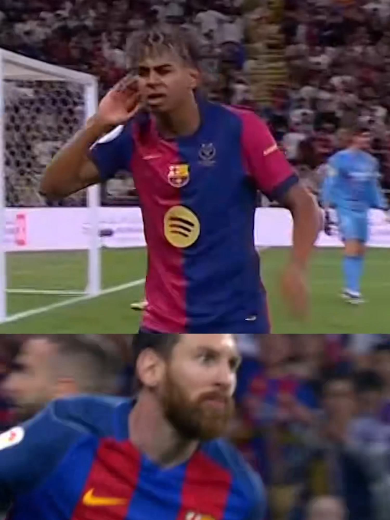 Same but different 😮‍💨 #fcbarcelona #barçaontiktok #barcelona #Supercopa #LamineYamal #Messi #ElClasico