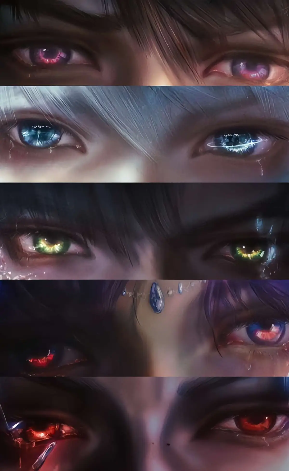 The past is all in their eyes. Can you guess whose eyes these are? #loveanddeepspace #sylus #caleb #xavier #rafayel #zayne | Cre: 小嫋. on xhs