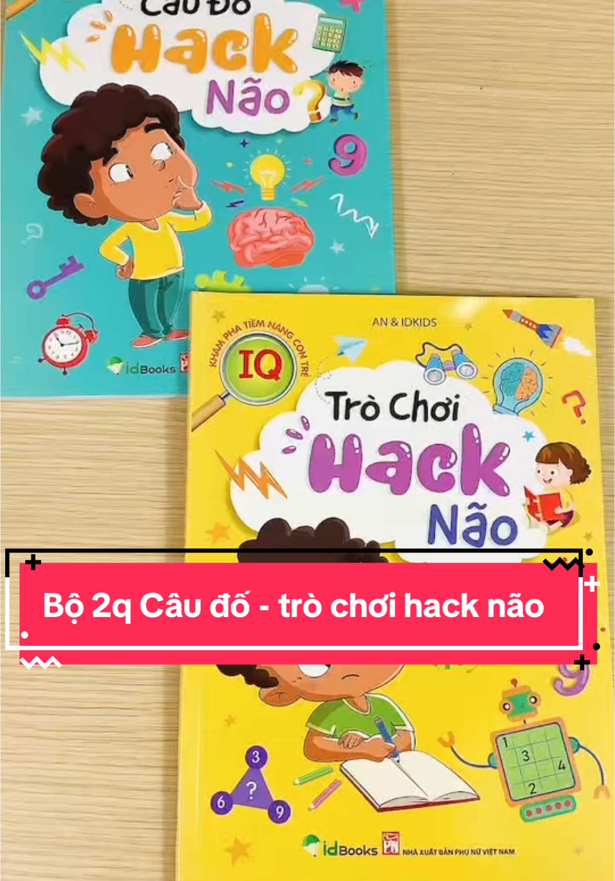 Bộ 2 cuốn câu đố và trò chơi rèn trí não cho bé #caudo #trochoi #hacknao #sachchobe #sachhay 