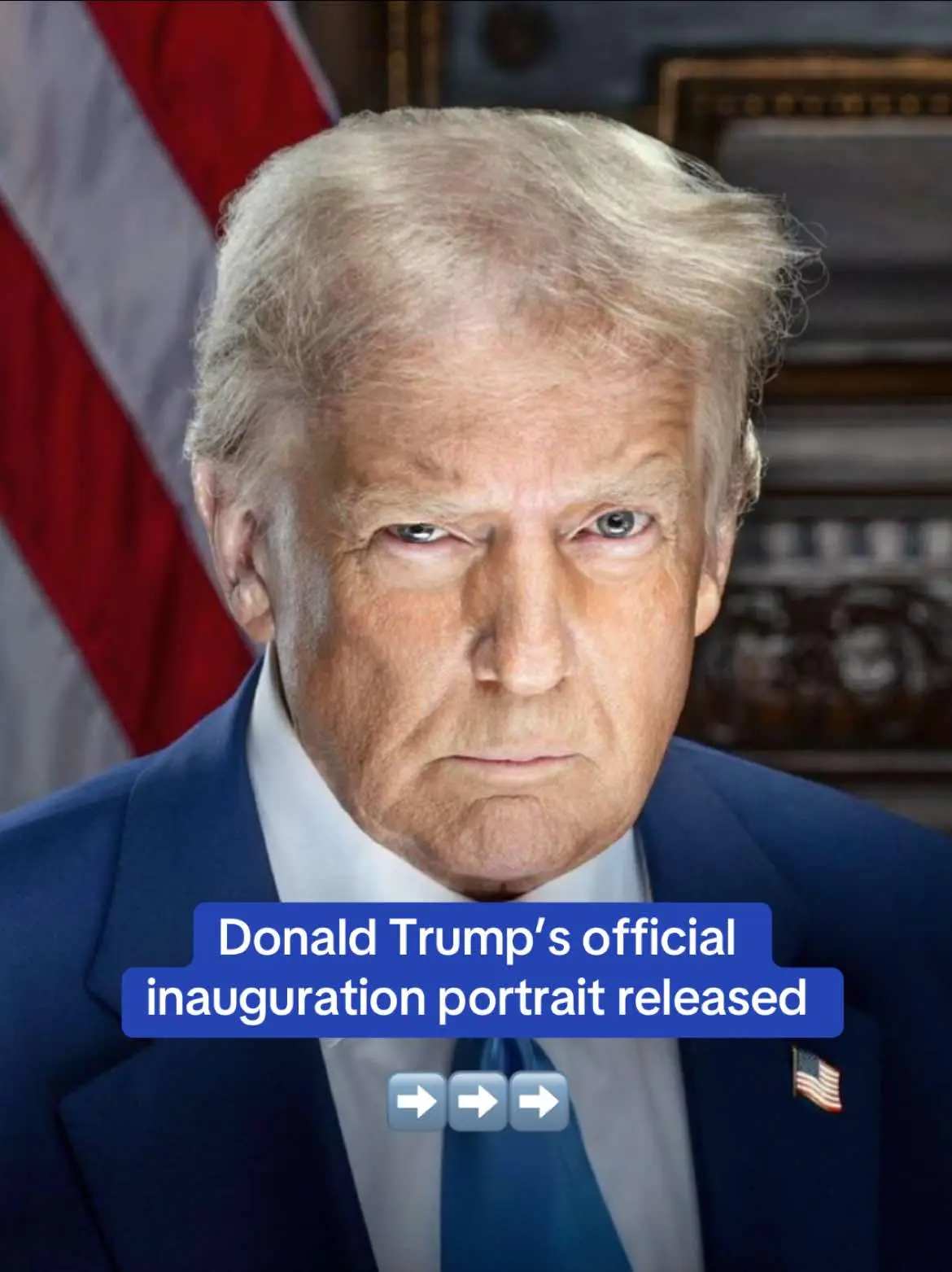 President-elect Donald Trump’s inauguration portrait has been revealed and it's left many calling it 