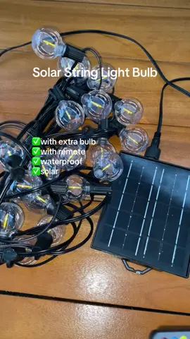 Yayyyy!! Ganda nito. Tipid pa sa kuryente #solarstringlight #solar #bulb #outdoorlight 