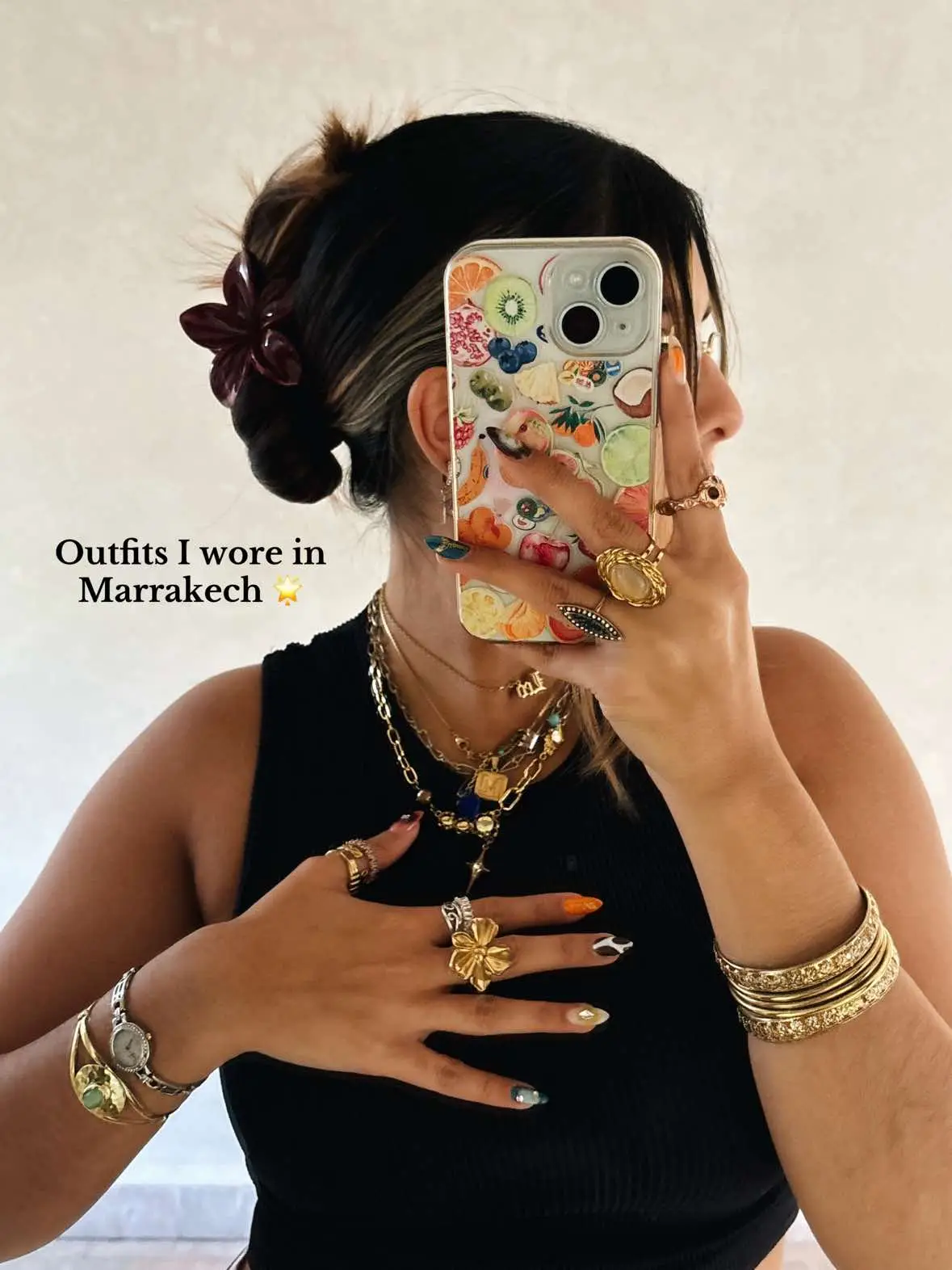 Outfit inspo as someone who defo did not pack enough clothes and had to recycle items lol  #marrakech #marrakesh #morocco #outfitinspo #OOTD #fashion #travel #jewellery 