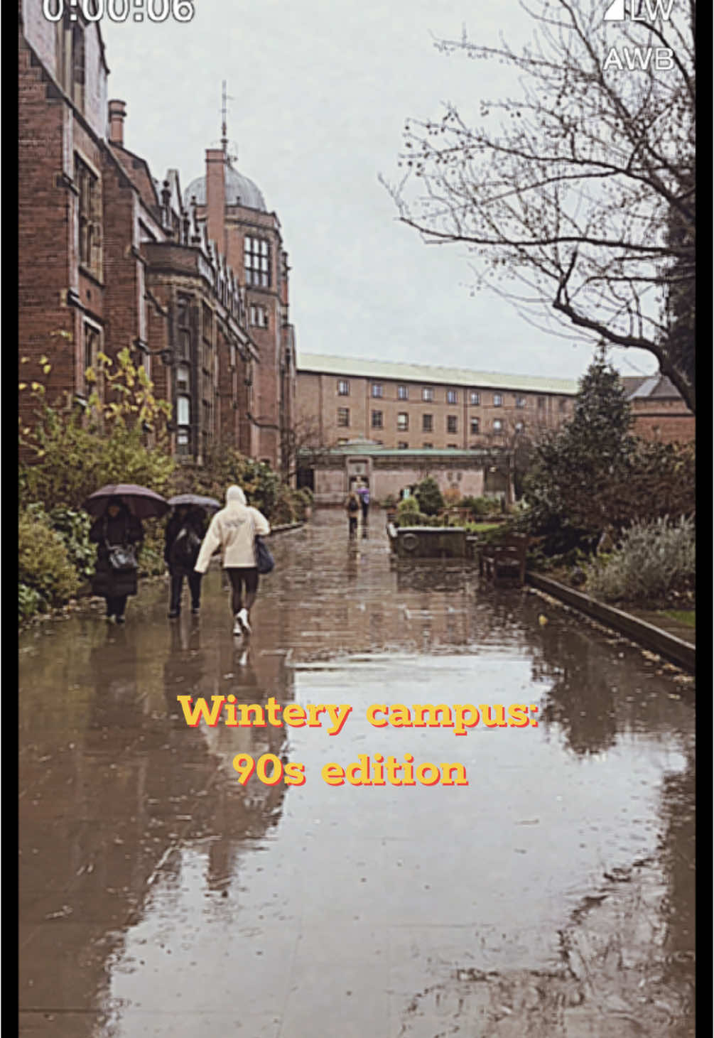 Our wintery campus if we filmed it in the 90s 👀  #WeAreNCL #NewcastleUni #Newcastle #StudentLife #ToonTok #90s #NewcastleUniversity 