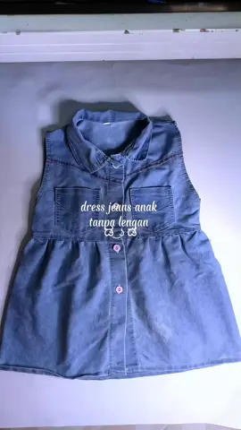 dress jeans anak tanpa lengan  #bajuanak #jeansanak #dressanak #fypviralシviral 