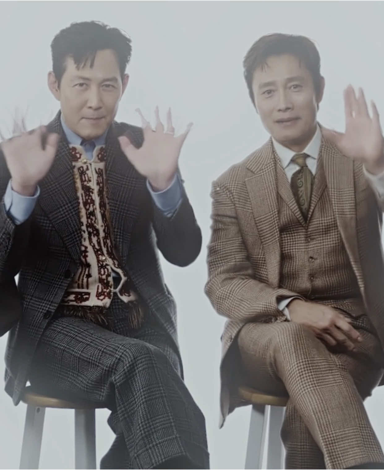 they are so cute 🥲 #squidgame #squidgame2 #squidgamenetflix #leebyunghun #leejungjae #frontman #gihun #fyp @tee 🐺 