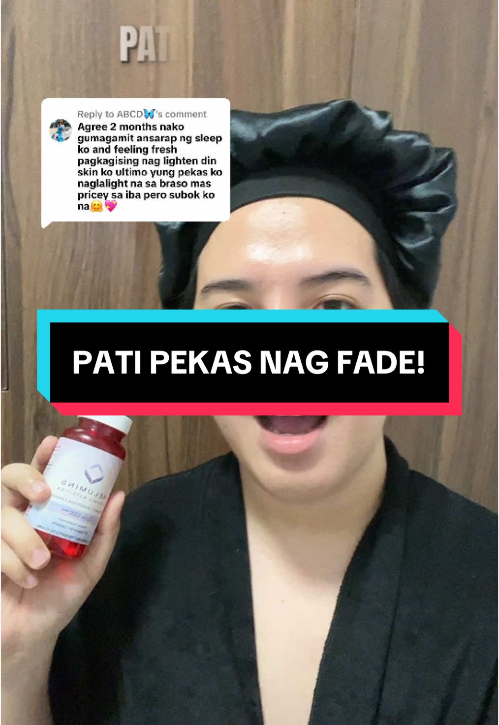 Replying to @ABCD🦋 PATI PEKAS NAG FADE! #fyp #skincare #whitening #bodycare #glutacapsule #whiteningcapsule 