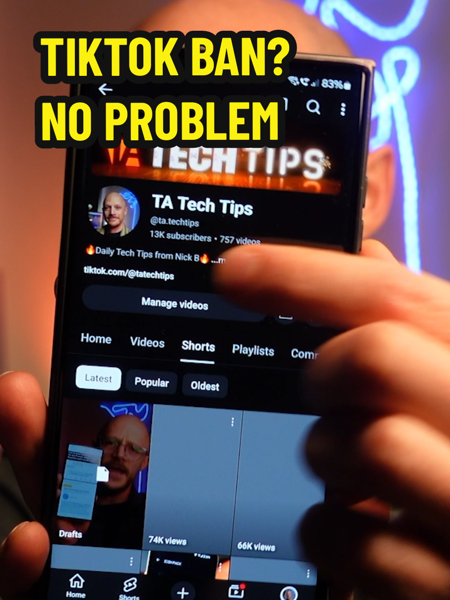 TikTok Ban 😱 No worries! #techtips #tech #tips 
