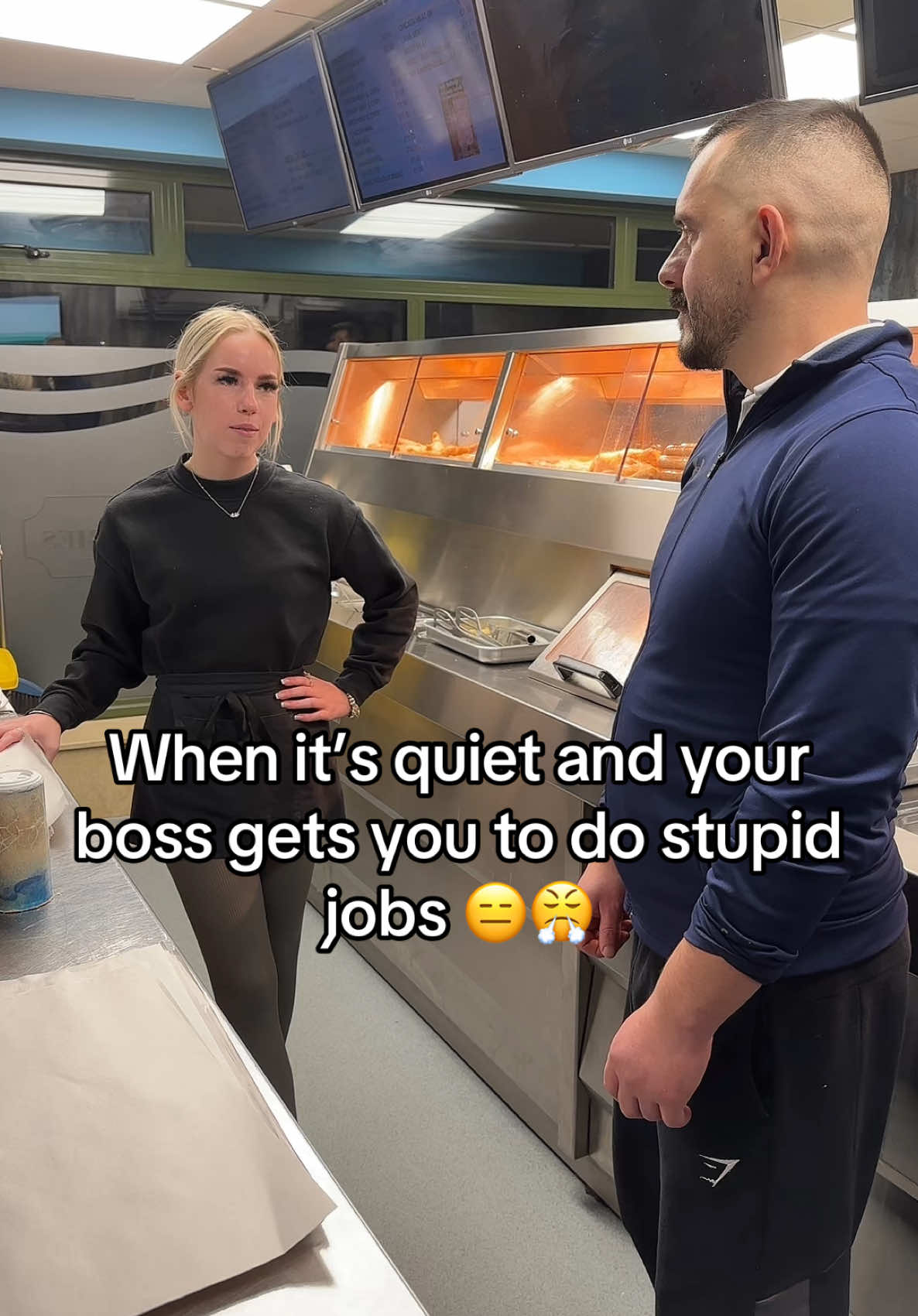 😂😅🙄 #bestfishandchips #viral_video #hospitality #quiet #january #foryoupage #rothleyfisheries #fyp #bestfishandchips #hospitality #foryoupage #january #glutenfree #work @frey🪩 @Waitrose Woodley @promiseglutenfree @Not My Bagg @Joseppi Baggzelini 