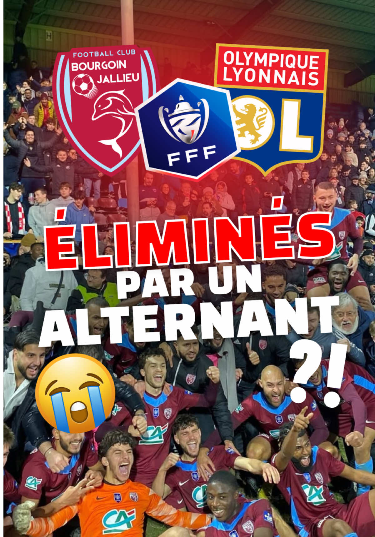 Lyon est sorti face à Bourgoin, club de D5, fin de la phrase. 😭🇫🇷 Magique cette #Coupedefrance 🏆 #sportstiktok #histoiredefoot #Ligue1 