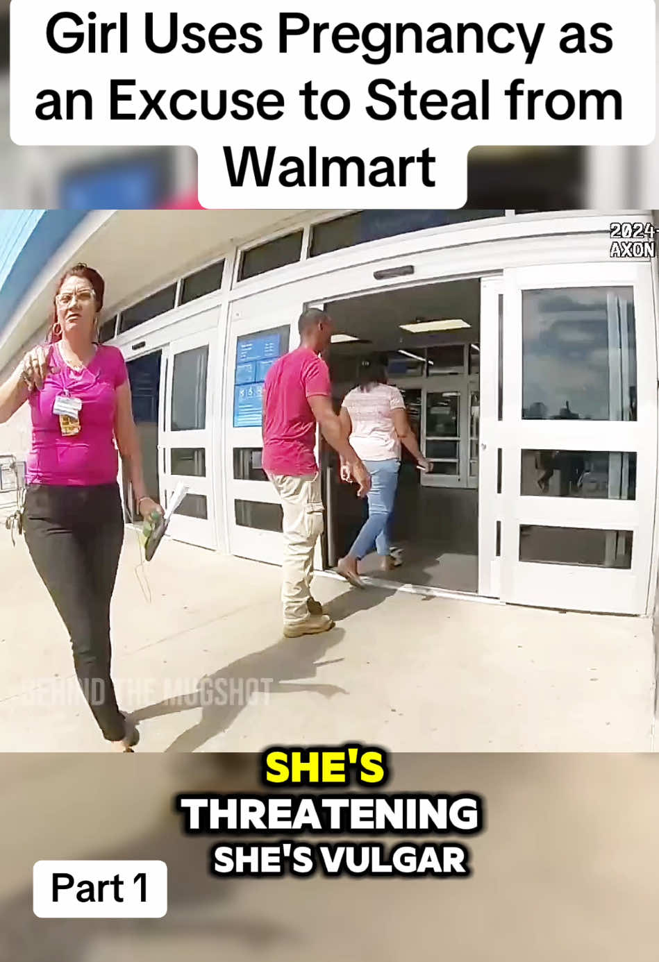 Girl Uses Pregnancy as an Excuse to Steal from Walmart #cops #copsoftiktok #police #policeofficer #foryoupage 