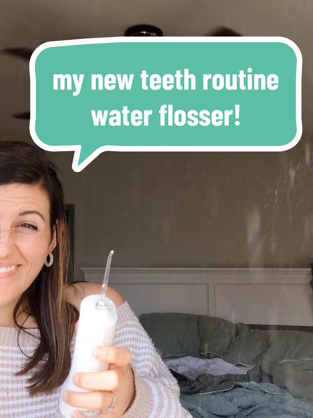 Make flossing fun again! This would be perfect for teens! #dentist #flossing #floss #waterflosser #oralroutine #teethcare 
