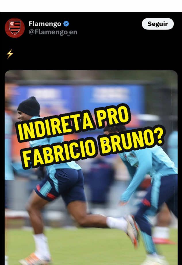 Rapaz, foi uma indireta pro Fabricio Bruno? #tiktokesportes #flamengo #fabriciobruno #cruzeiro 