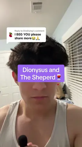 Replying to @DireDying Last Dionysus myth I swear. Also this is the reason why you would see a lot of phallic imagery associated with Dionysus in ancient Greece #greekmythology #greekgods #dionysus #percyjackson 
