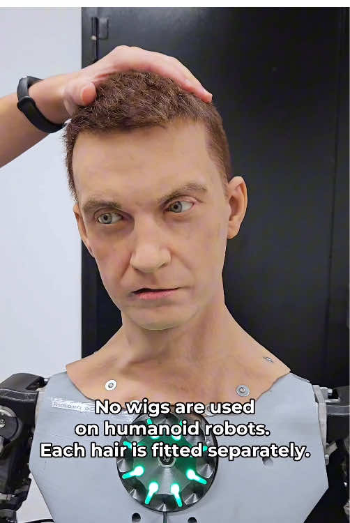 How do Promobot experts create humanoid robot hairstyles? #robot #technology #robotics #robots #fyp #transition #transformation #robotandhumam #humanoid #promobot 