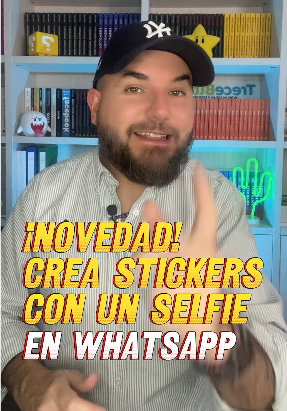 ¡Novedad en WhatsApp! Ahora puedes crear stickers haciéndote un selfie sin salir de la aplicación. #whatsapp #trucos #tips #selfie