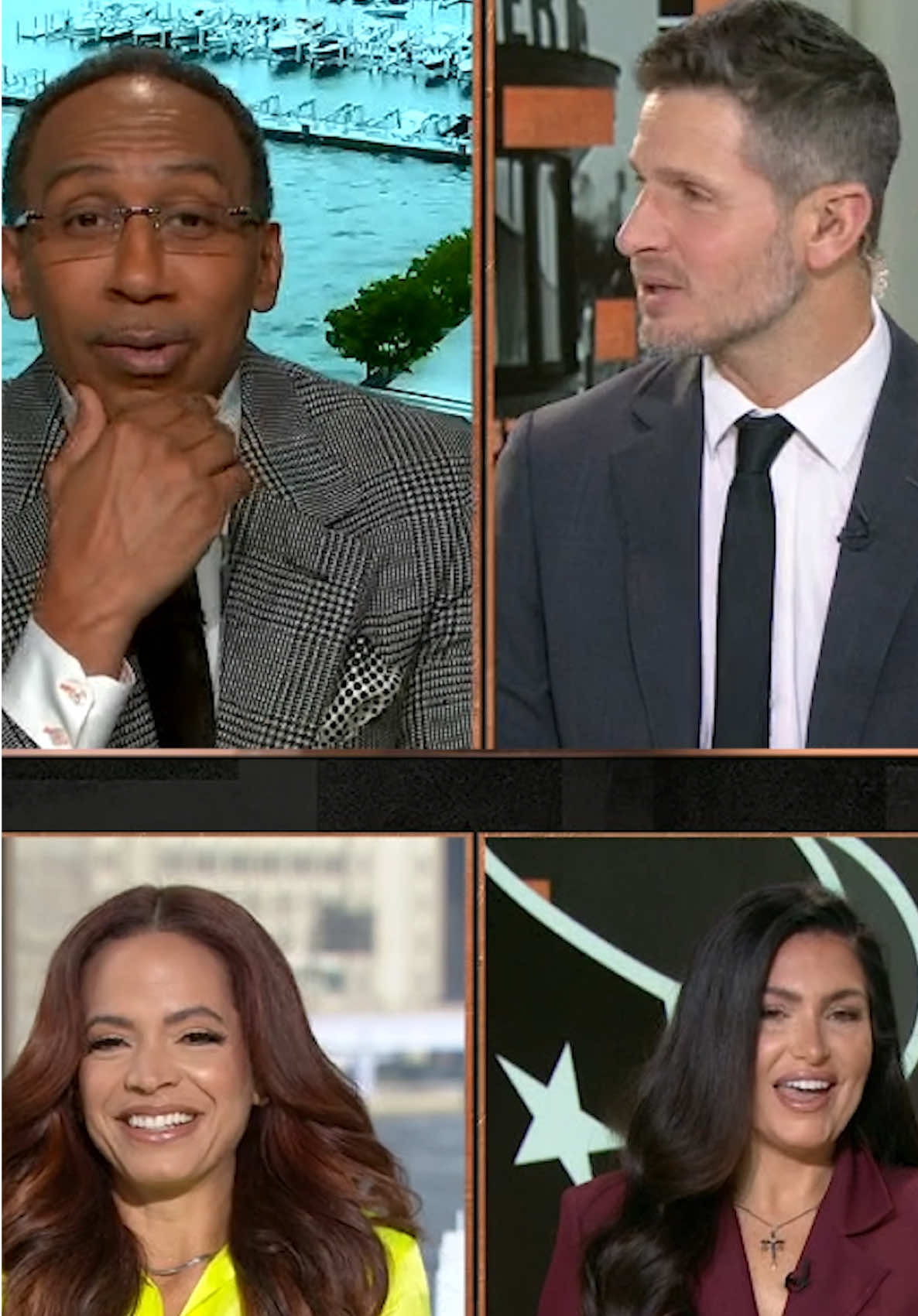 @Molly Qerim had to get him for that one 😂 #funny #FirstTake #StephenASmith