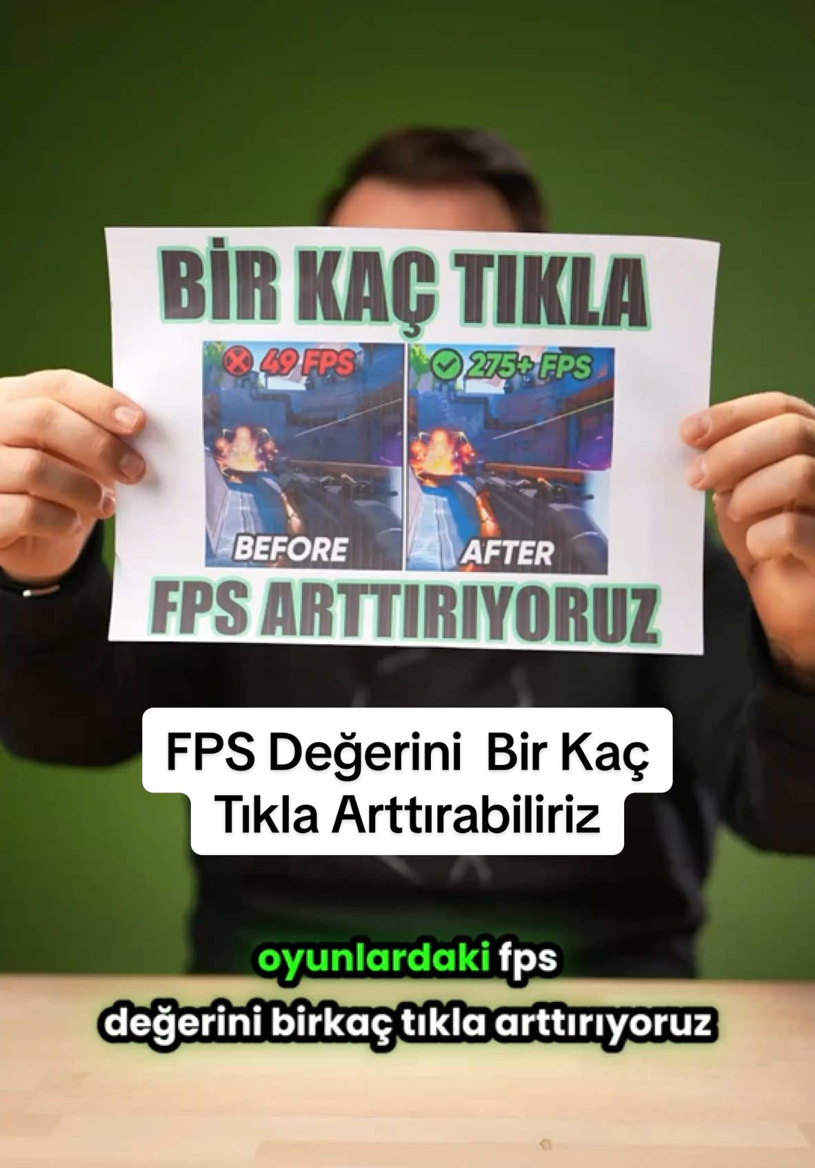 Oyundaki FPS değerini birkaç tıkla arttırıyoruz. ##keşfet##oyun