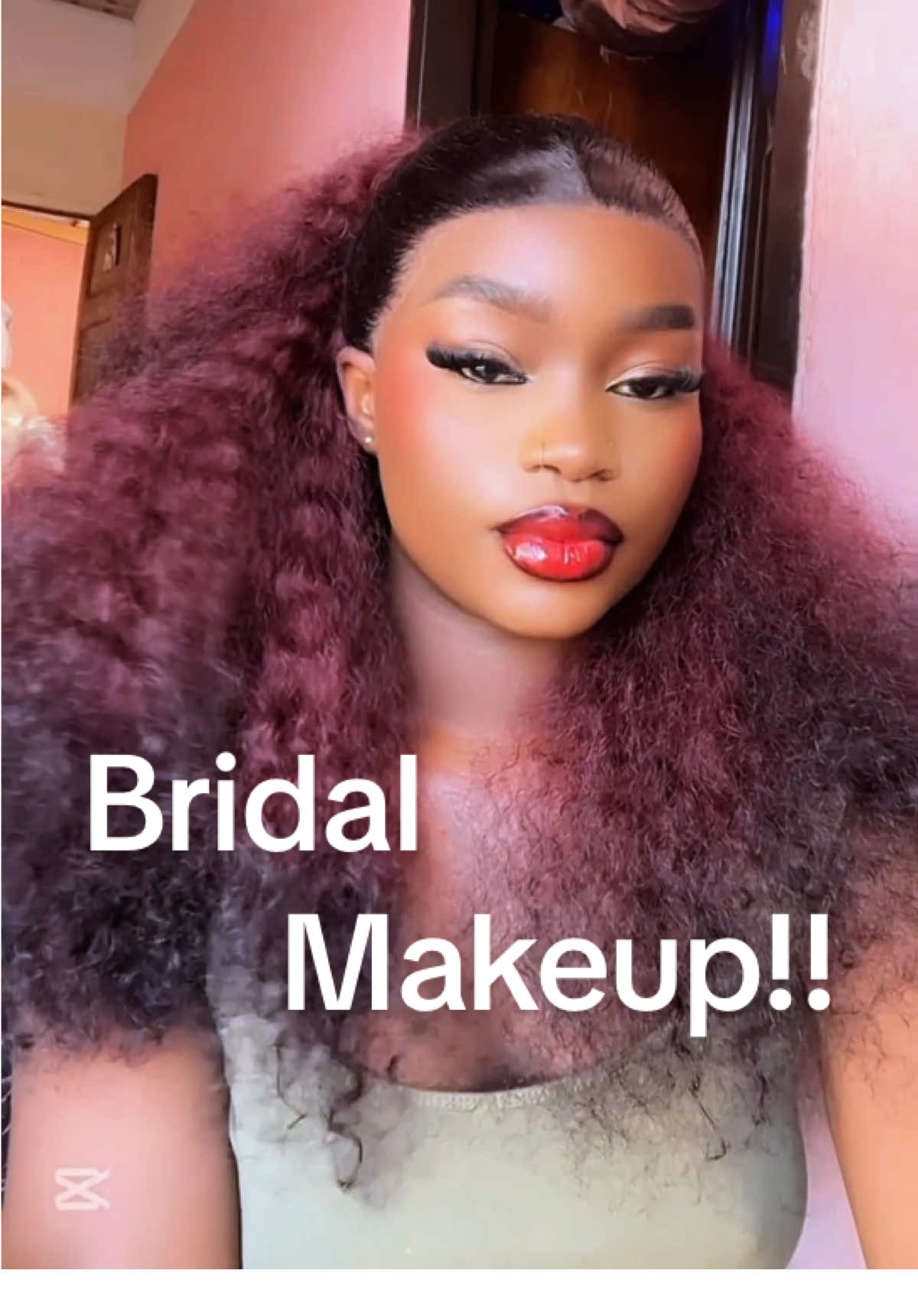 I think I did better this time🙂 #bridalmakeup #bridalmakeuplook #makeupturorial #fypageee 