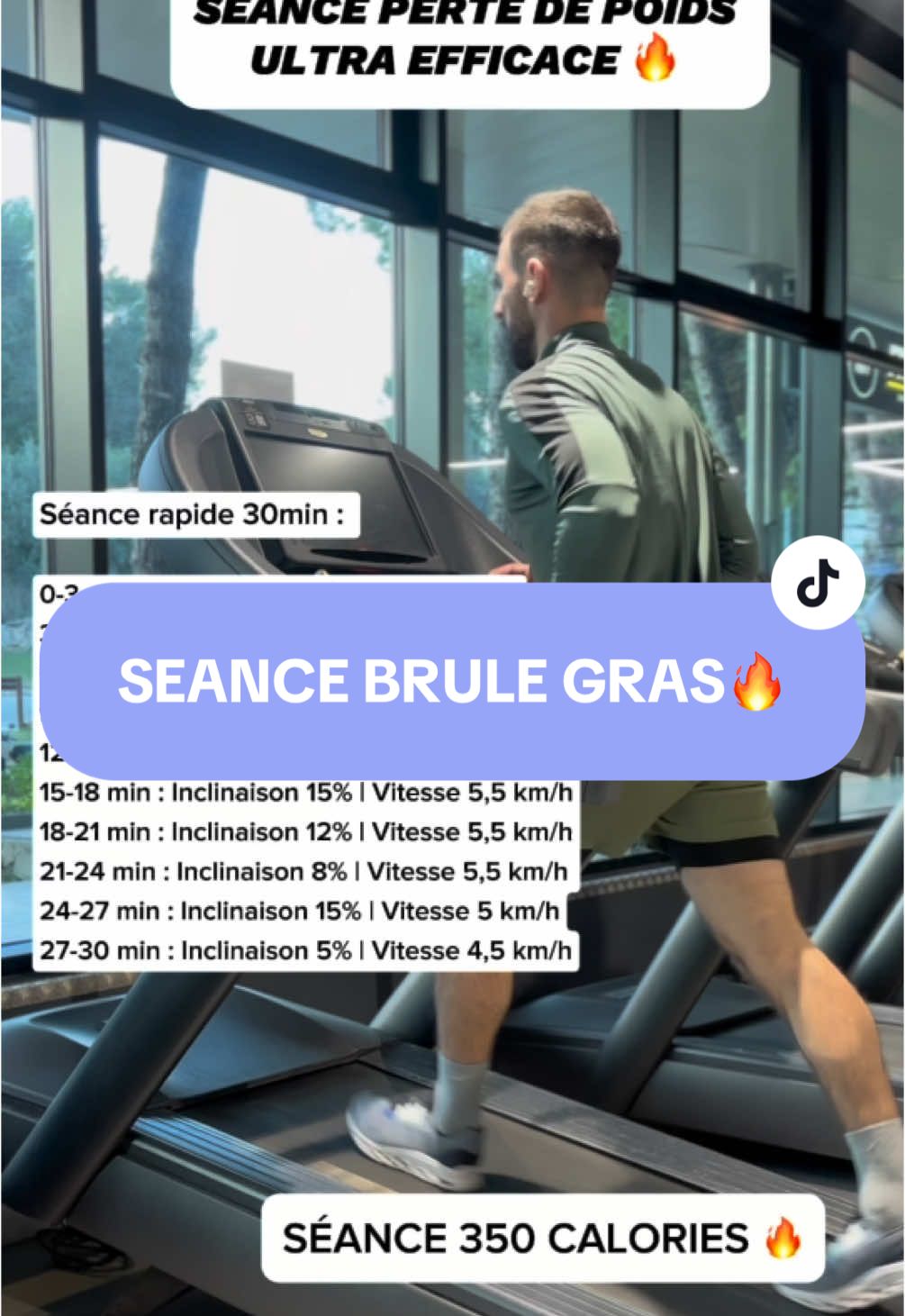 🔥 30 min de marche inclinée pour brûler du gras et exploser les calories ! 👊 Teste cette séance et dis-moi combien tu as brûlé 💥 #pourtoi #fyp #pertedepoids #marcheinclinée #pertedegras #coachsportif 