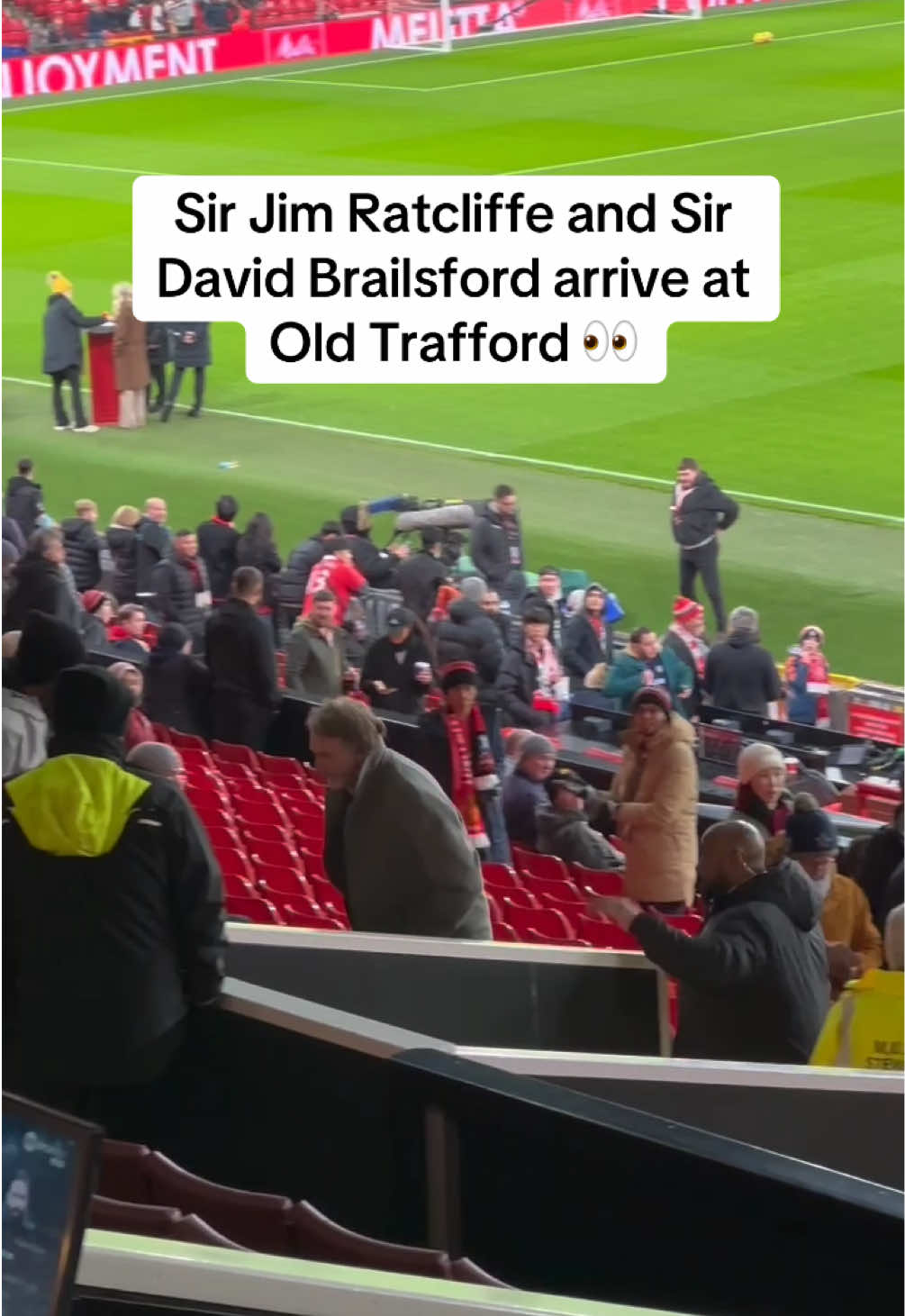 Sir Jim Ratcliffe and Sir David Brailsford arrive at Old Trafford ahead of Manchester United’s fixture against Southampton 👀 #manchesterunited #manu #united #football #sport 