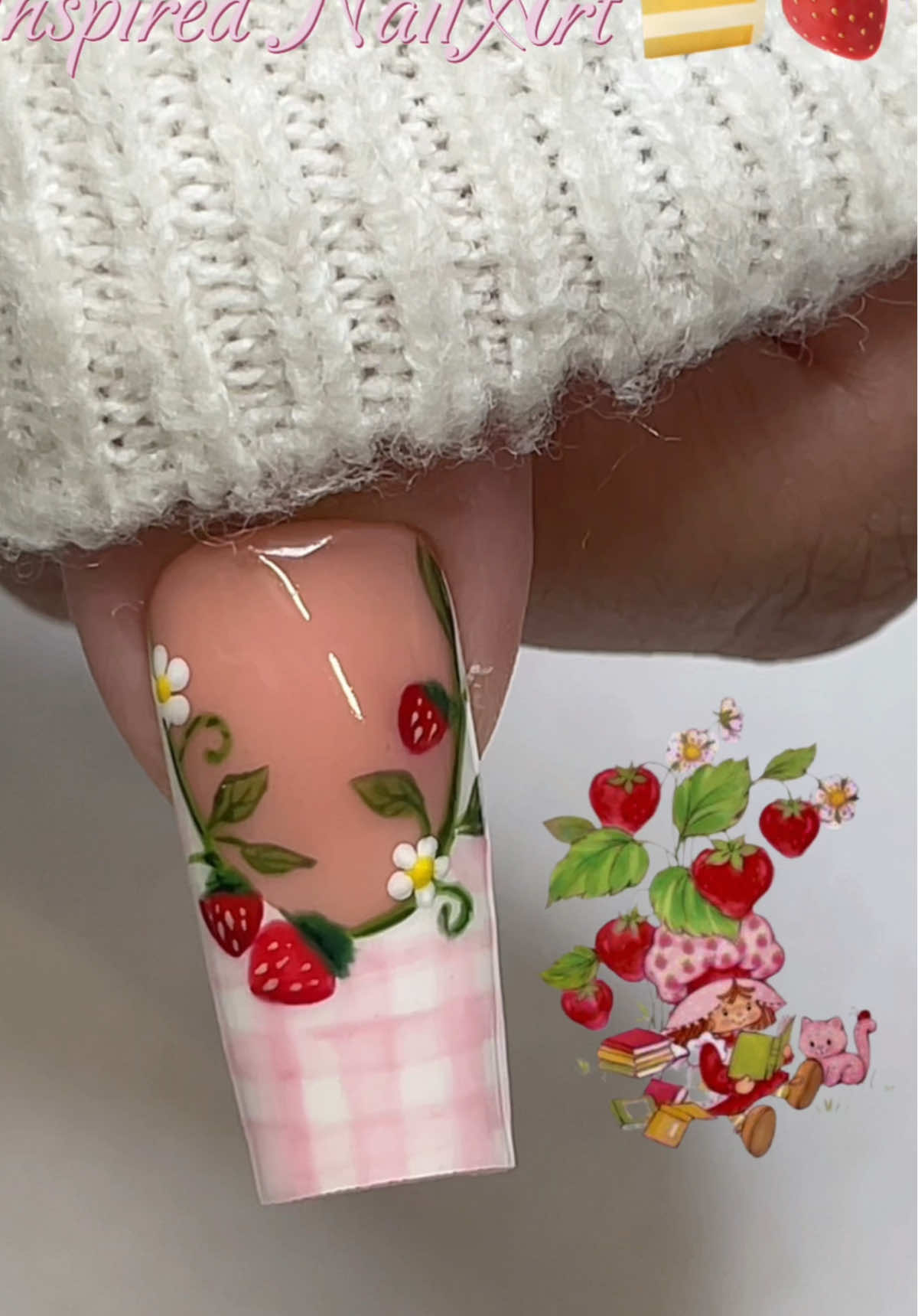 🍓🍰 #nailtutorial #nailsartvideos #cute #strawberryshortcake #strawberry #nails #howto #fyppppppppppppppppppppppp #ValentinesDay 