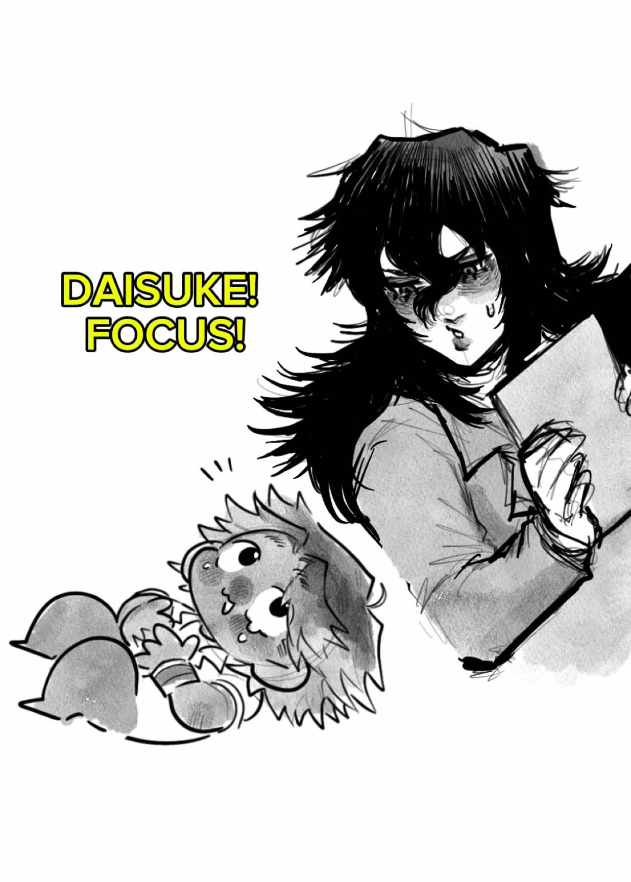 DAISUKE FOCUS! #mouthwashing #mouthwashinggame #daisukemouthwashing #daisuke #anyamouthwashing #anya #doodle #fanart #fyp #fypシ゚ 