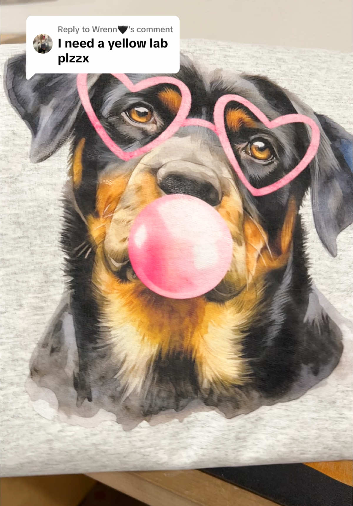 Replying to @Wrenn🖤 these bubblegum sweatshirts get cuter every time yall order them! #dogmomsoftiktok #dogsoftiktok #dachshund #blacklab #germanshepherd 