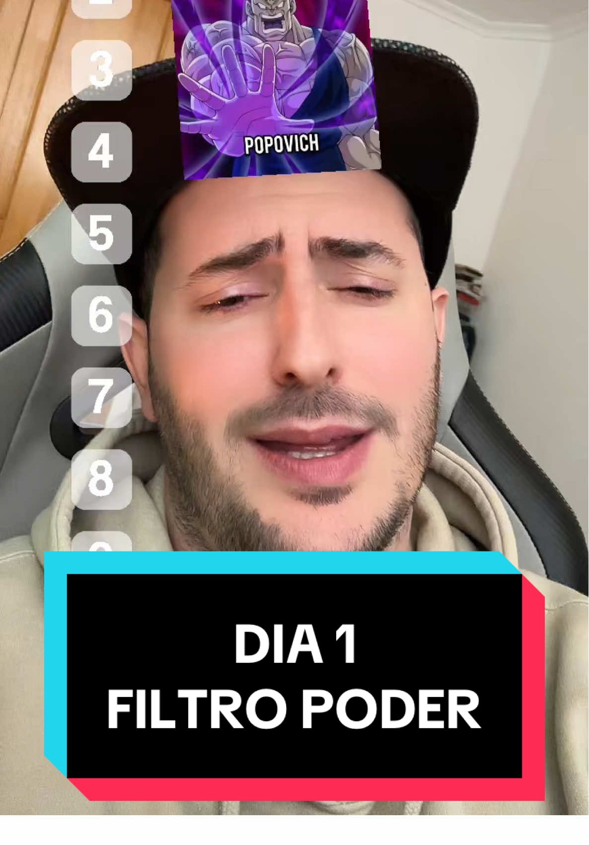 Día 1. Filtro de poder Dragón Ball! #entretenimiento #memes #reels #humor 